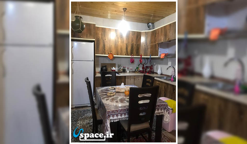 آَشپزخانه طبقه همکف اقامتگاه بوم گردی خانه بر محمودی - فومن - ماسوله